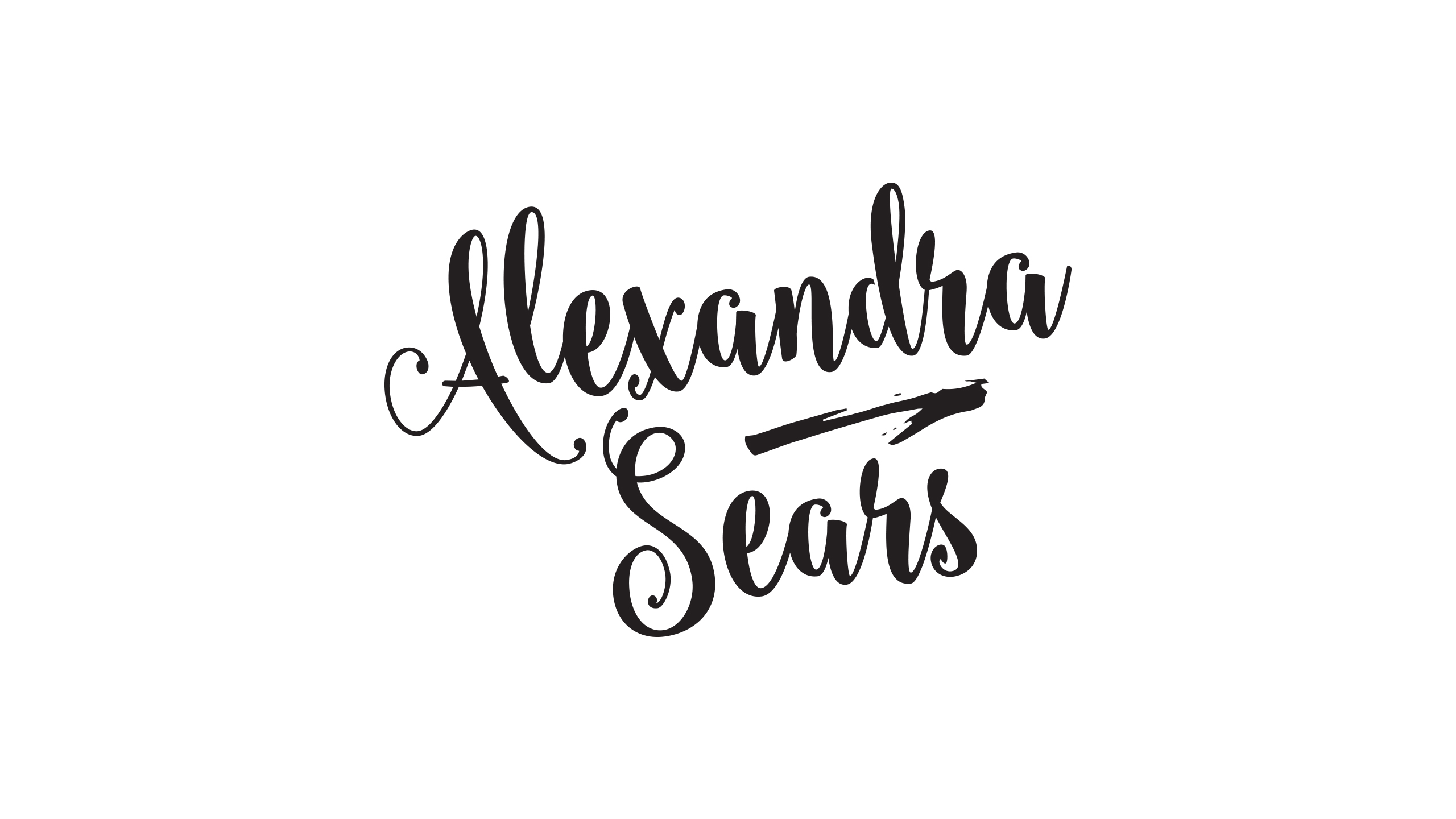 Hand-written font with neutral whites, greys and blacks
