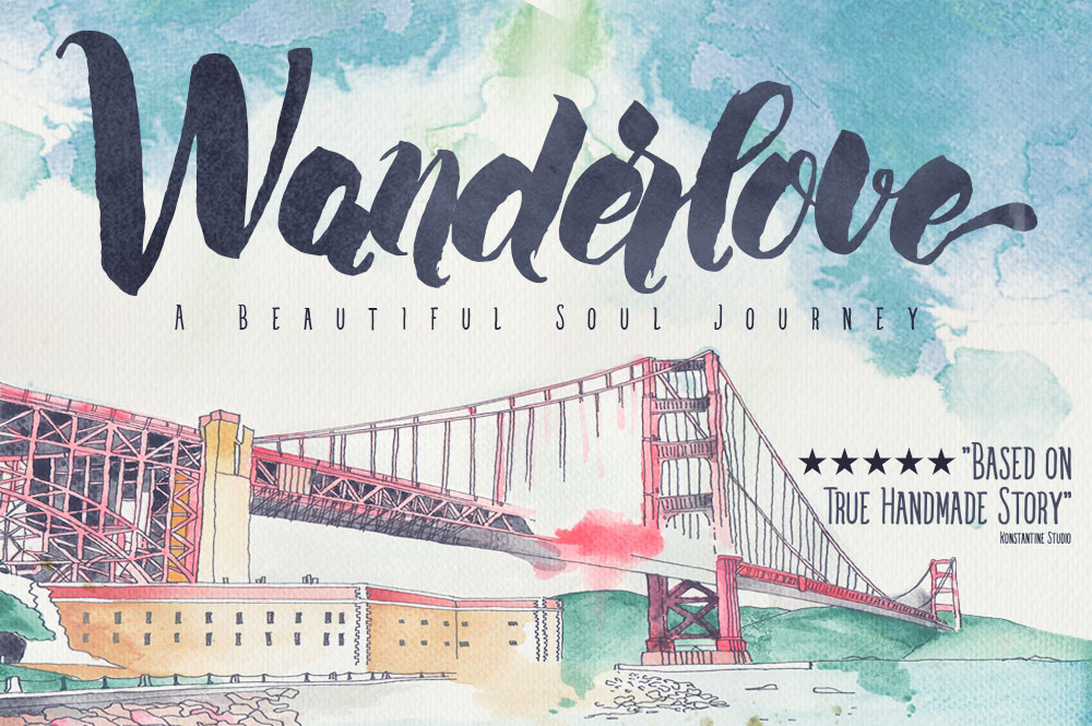 Watercolour font and Design