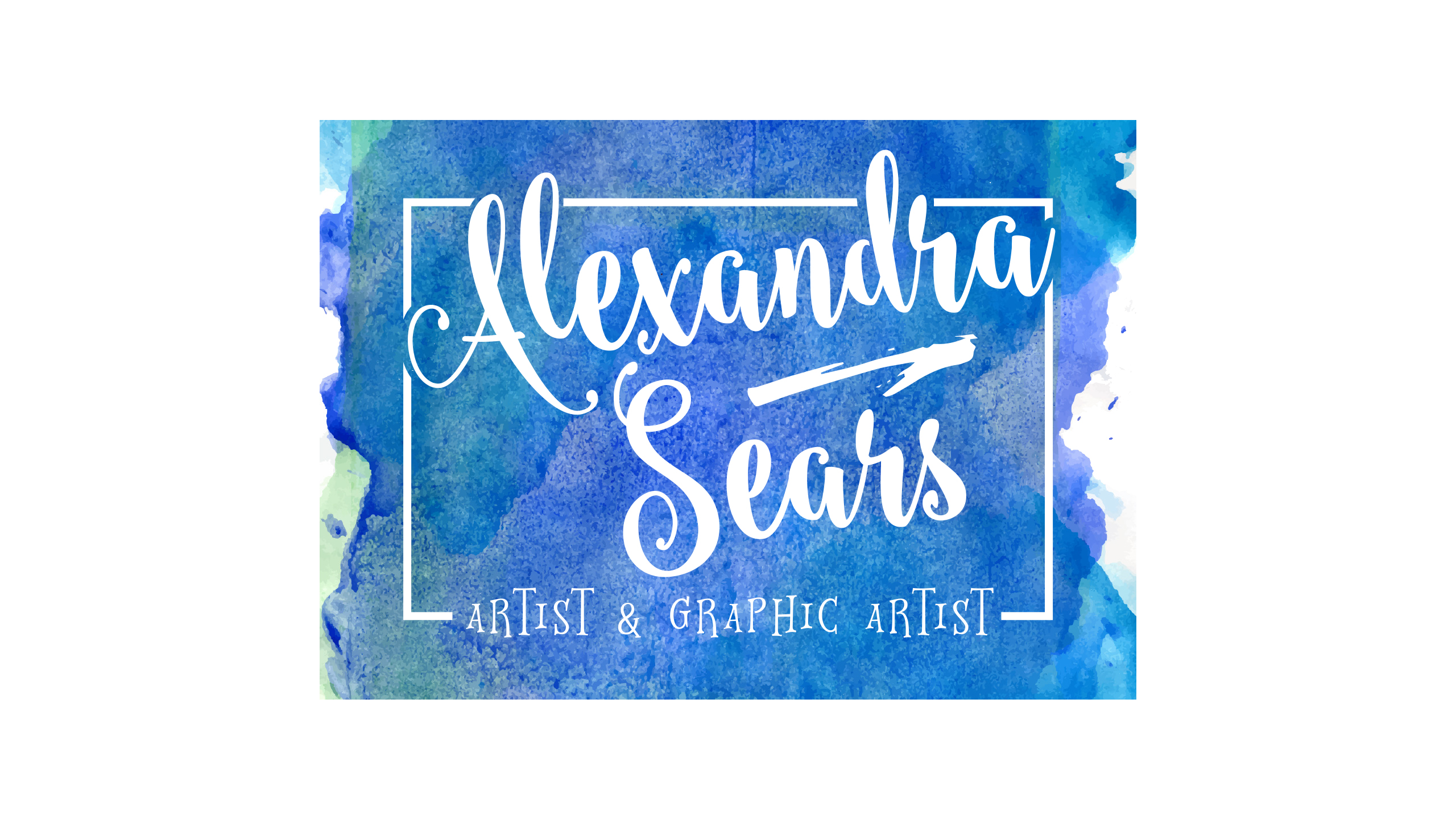 Script font Black and White